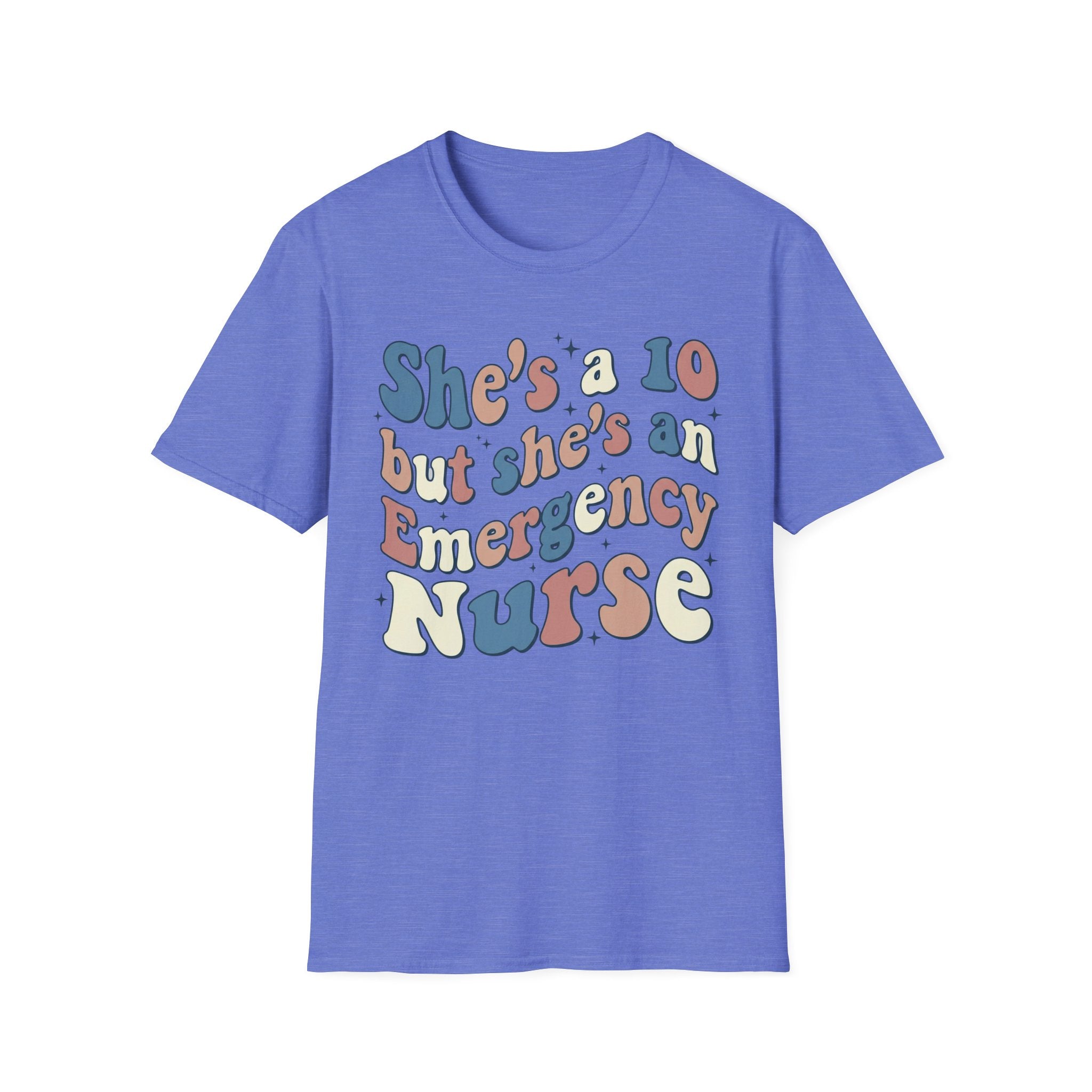 She's a 10 Emergency Nurse Sparkle T-Shirt