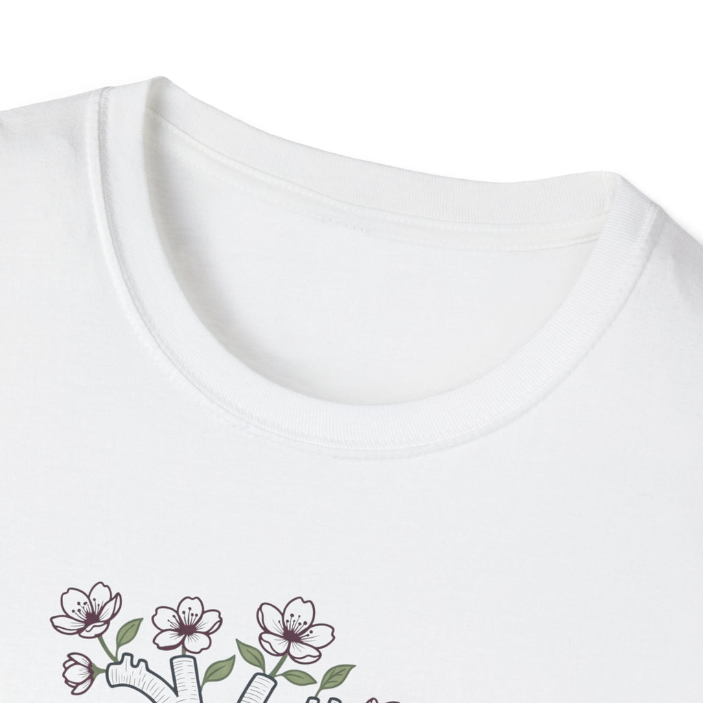 Cardiac Nurse floral Heart T-Shirt
