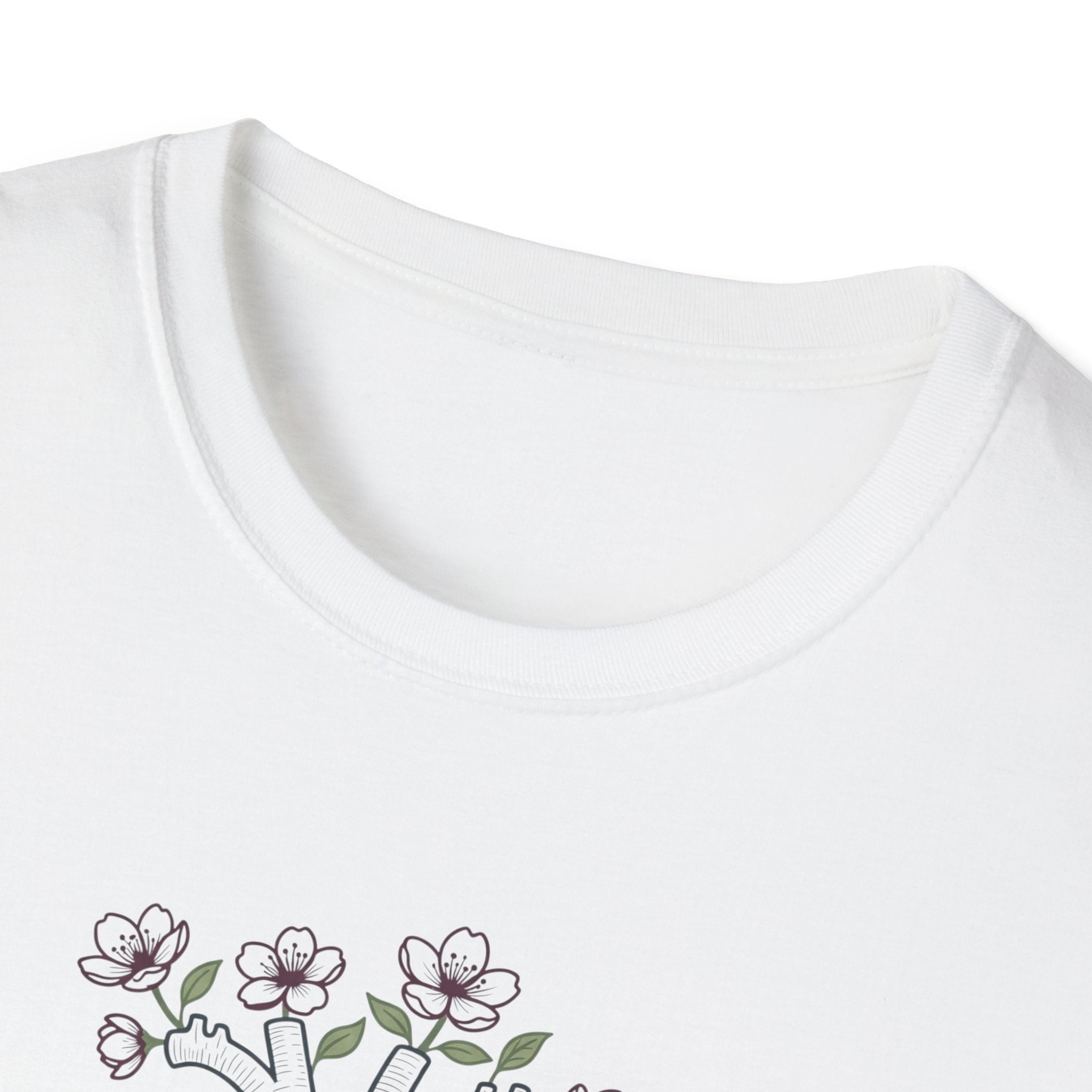 Cardiac Nurse floral Heart T-Shirt
