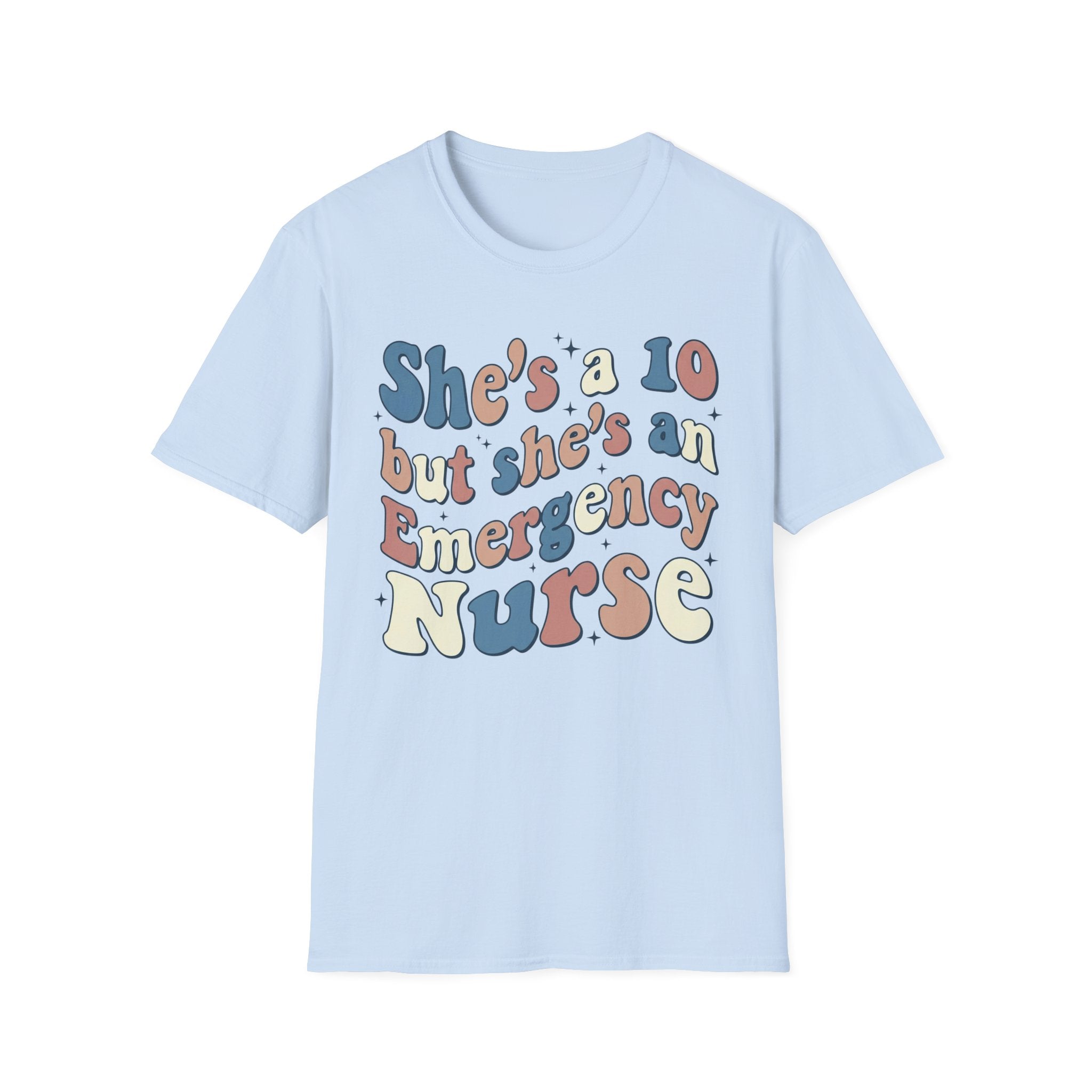 She's a 10 Emergency Nurse Sparkle T-Shirt