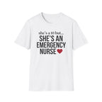 She's a 10 Emergency Nurse Heart Dark T-Shirt