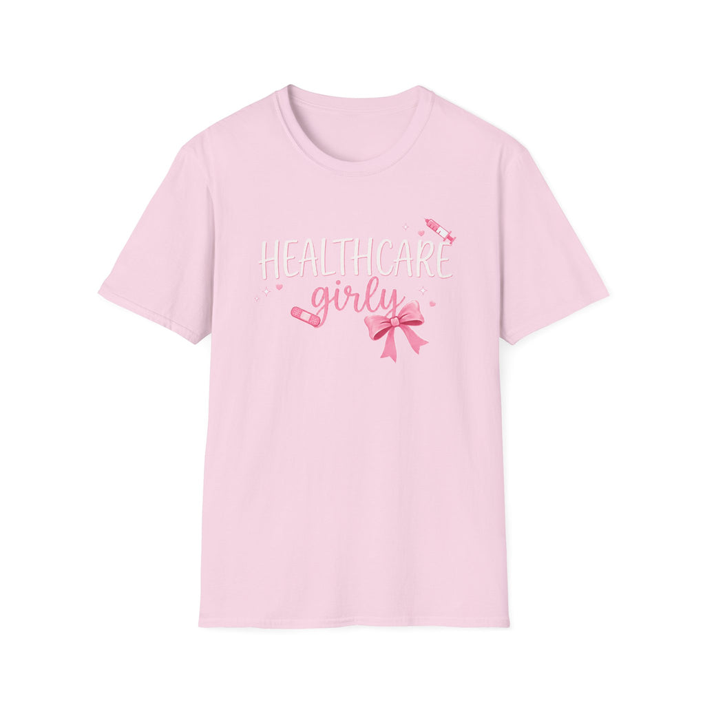Pink Healthcare Girly T-Shirt