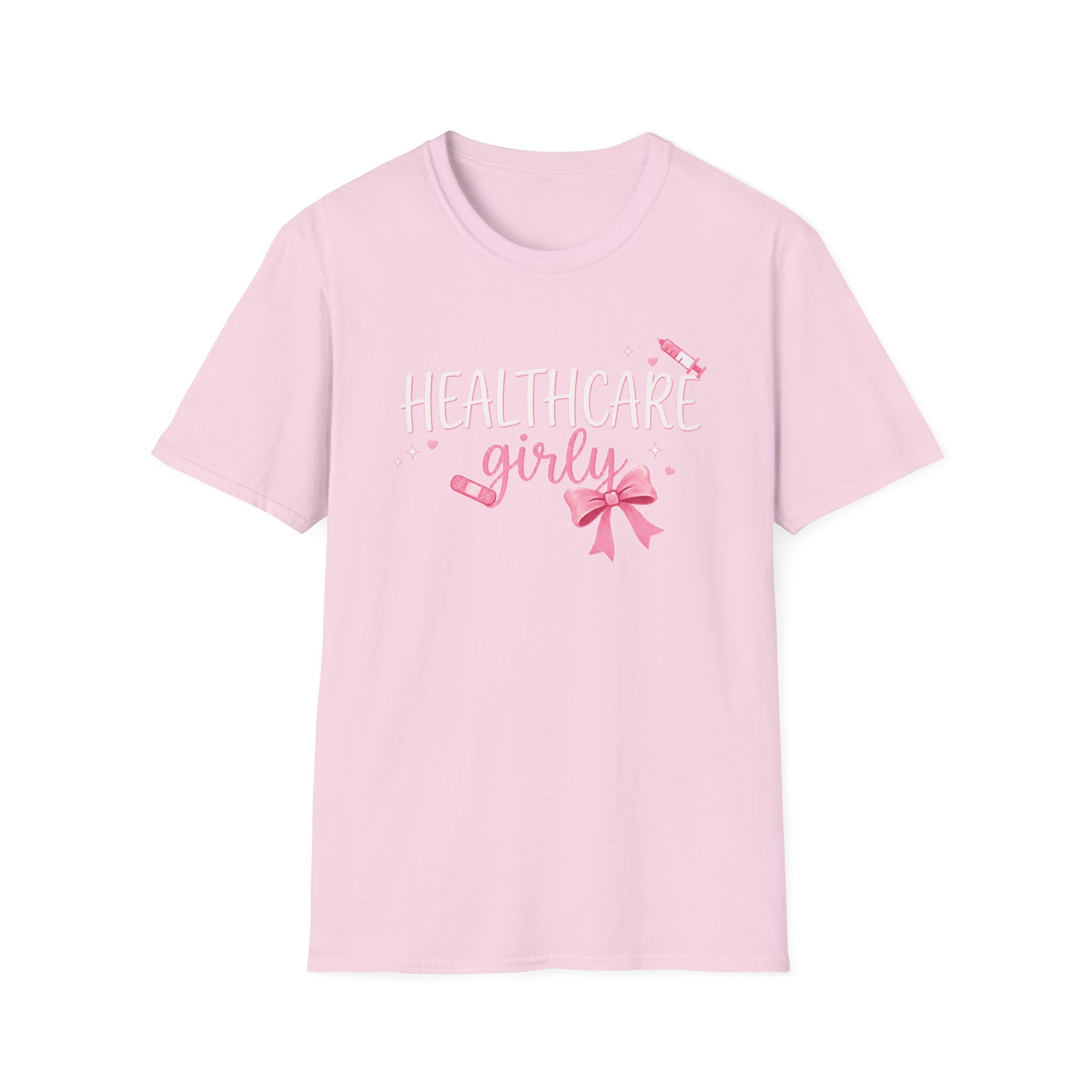 Pink Healthcare Girly T-Shirt
