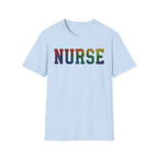 Multicolor Cheetah Print Varsity Nurse T-Shirt