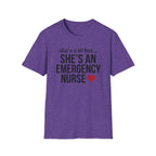 She's a 10 Emergency Nurse Heart Dark T-Shirt
