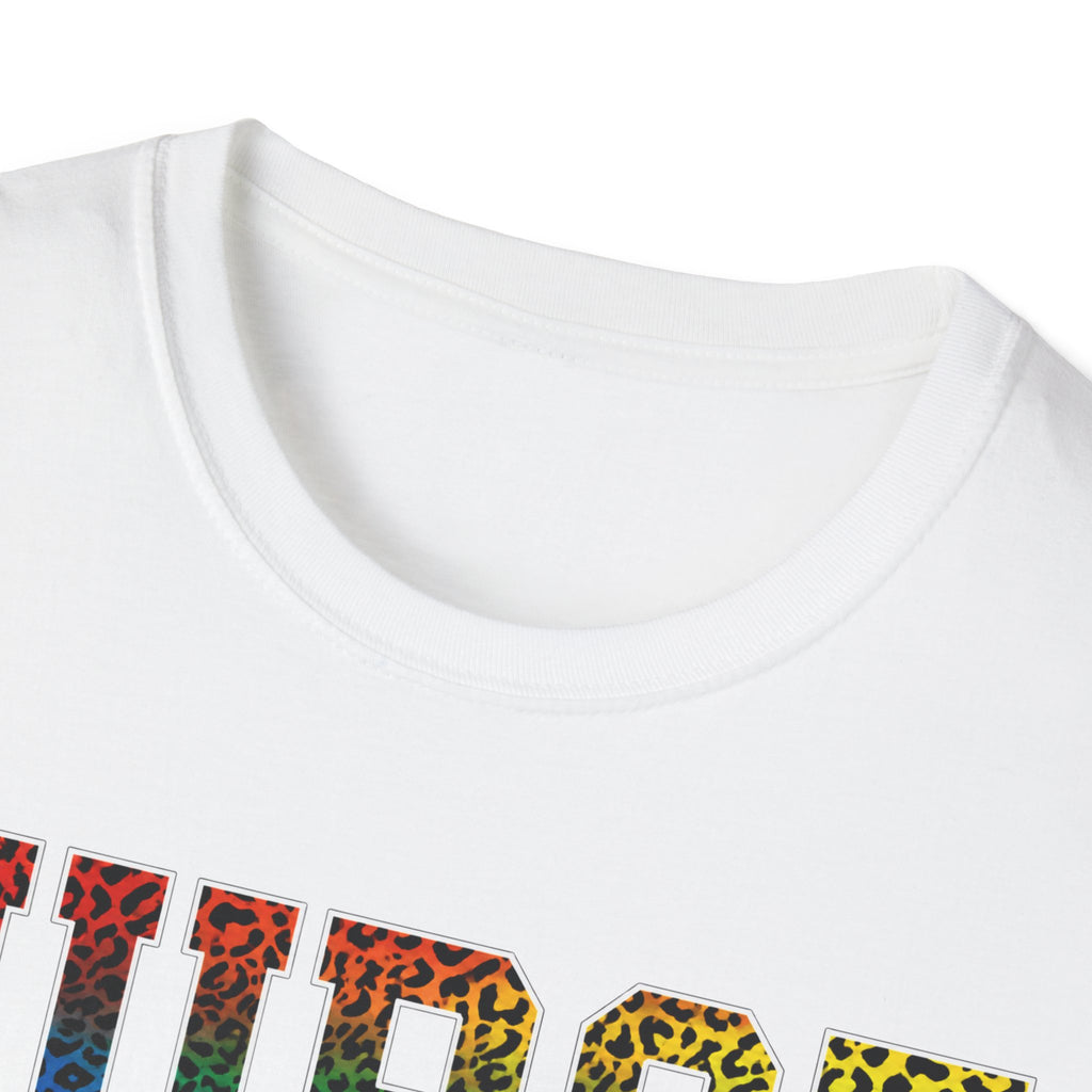 Multicolor Cheetah Print Varsity Nurse T-Shirt
