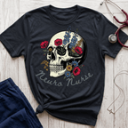 Neuro Nurse Floral Skull T-Shirt