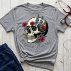 Neuro Nurse Floral Skull T-Shirt