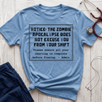 Zombie Apocalypse Notice T-Shirt
