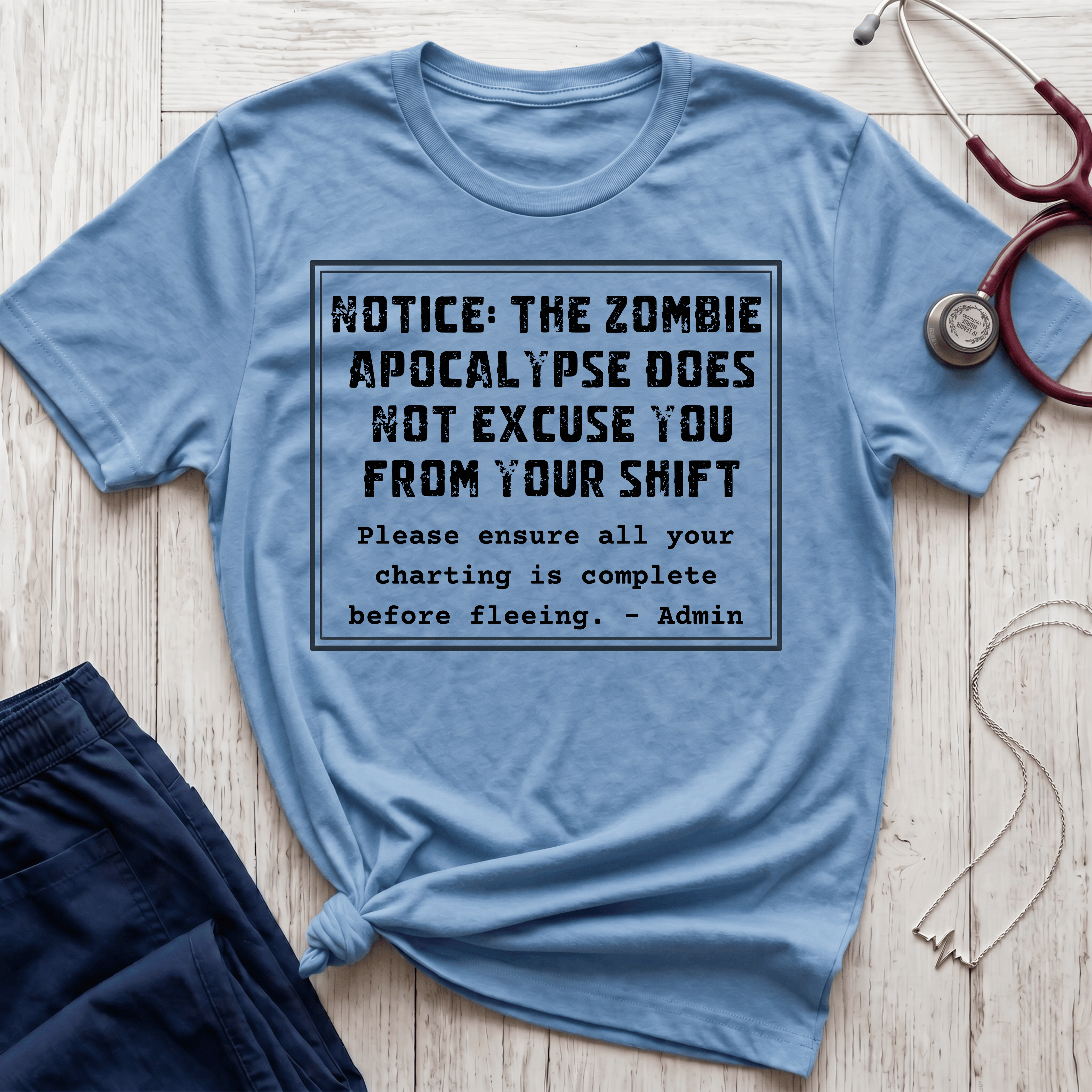 Zombie Apocalypse Notice T-Shirt