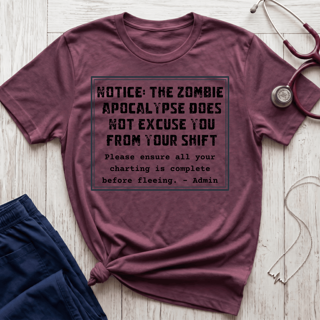 Zombie Apocalypse Notice T-Shirt