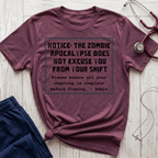 Zombie Apocalypse Notice T-Shirt