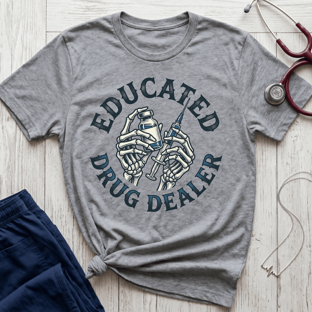 Educated Drug Dealer Skeletal Hands T-Shirt