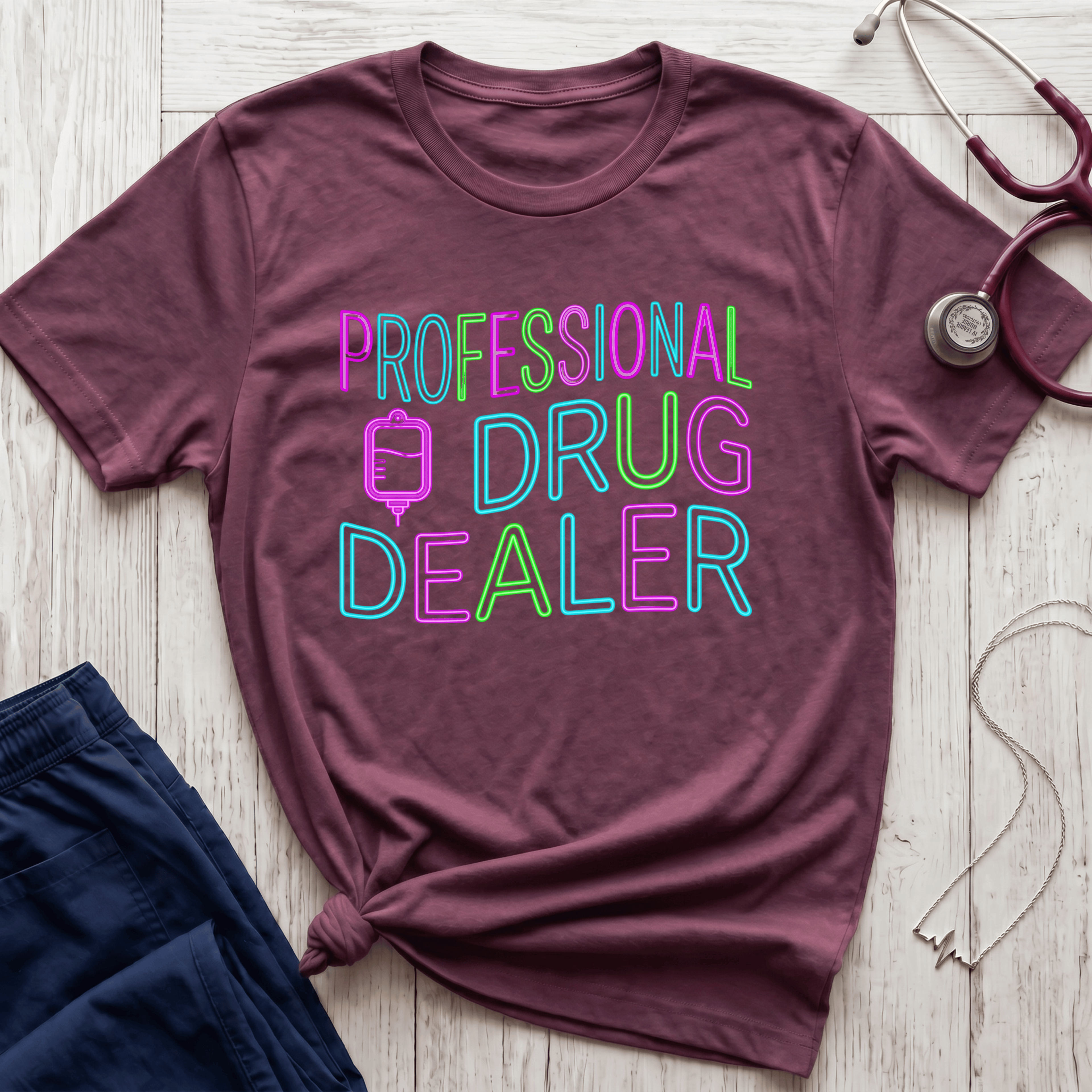Professional Drug Dealer Neon T-Shirt