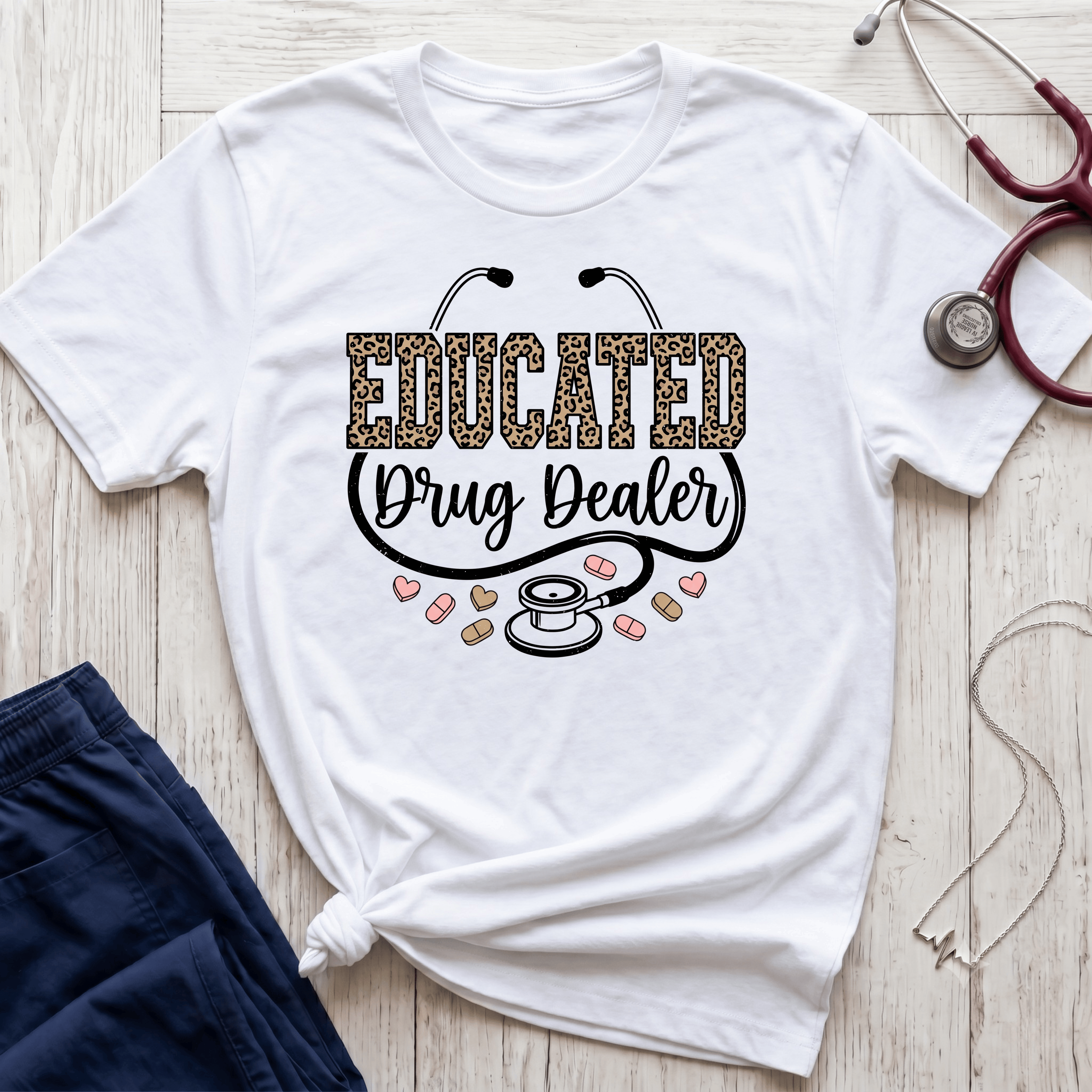 Educated Drug Dealer Animal Print T-Shirt