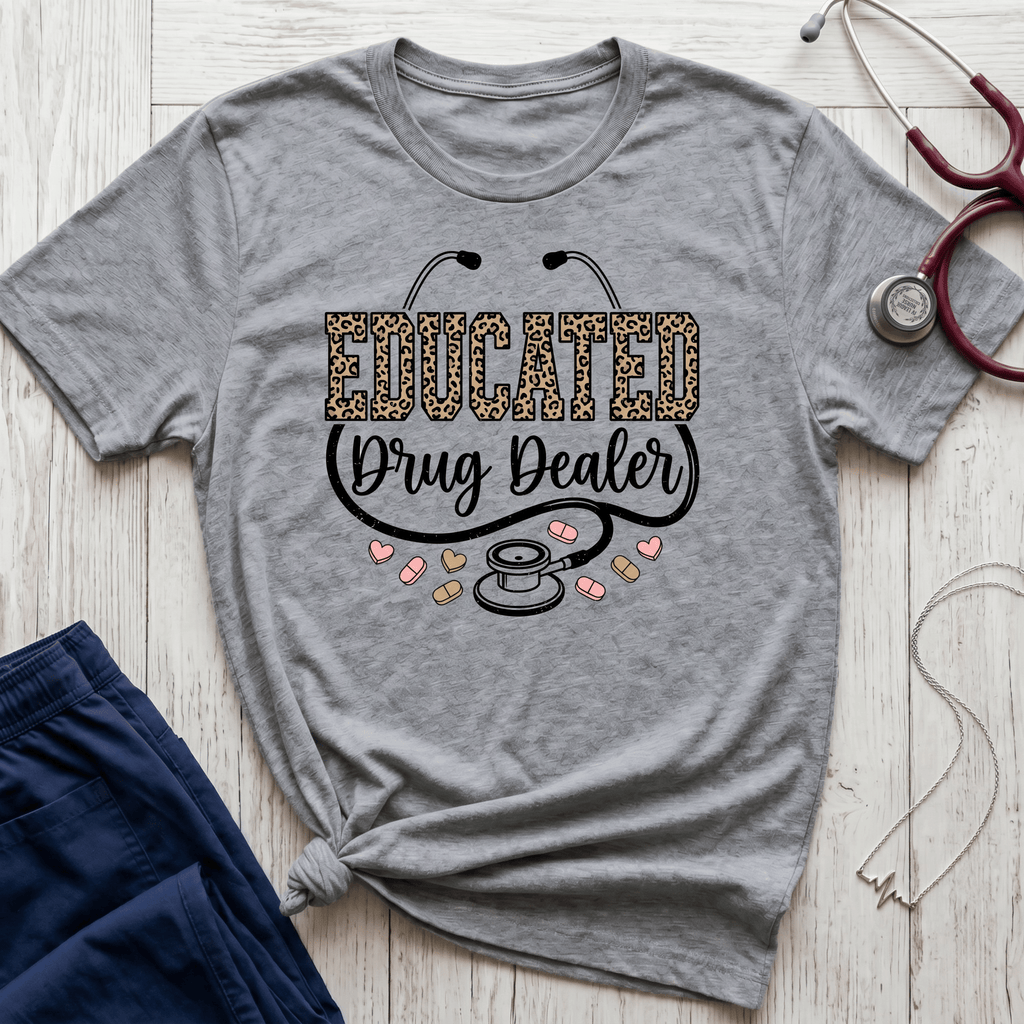 Educated Drug Dealer Animal Print T-Shirt