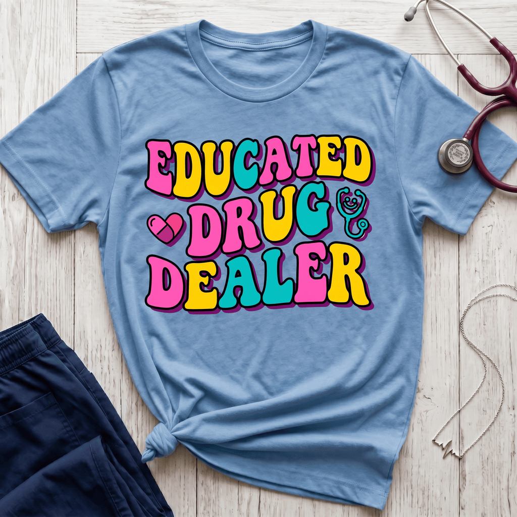 Educated Drug Dealer Bubble T-Shirt