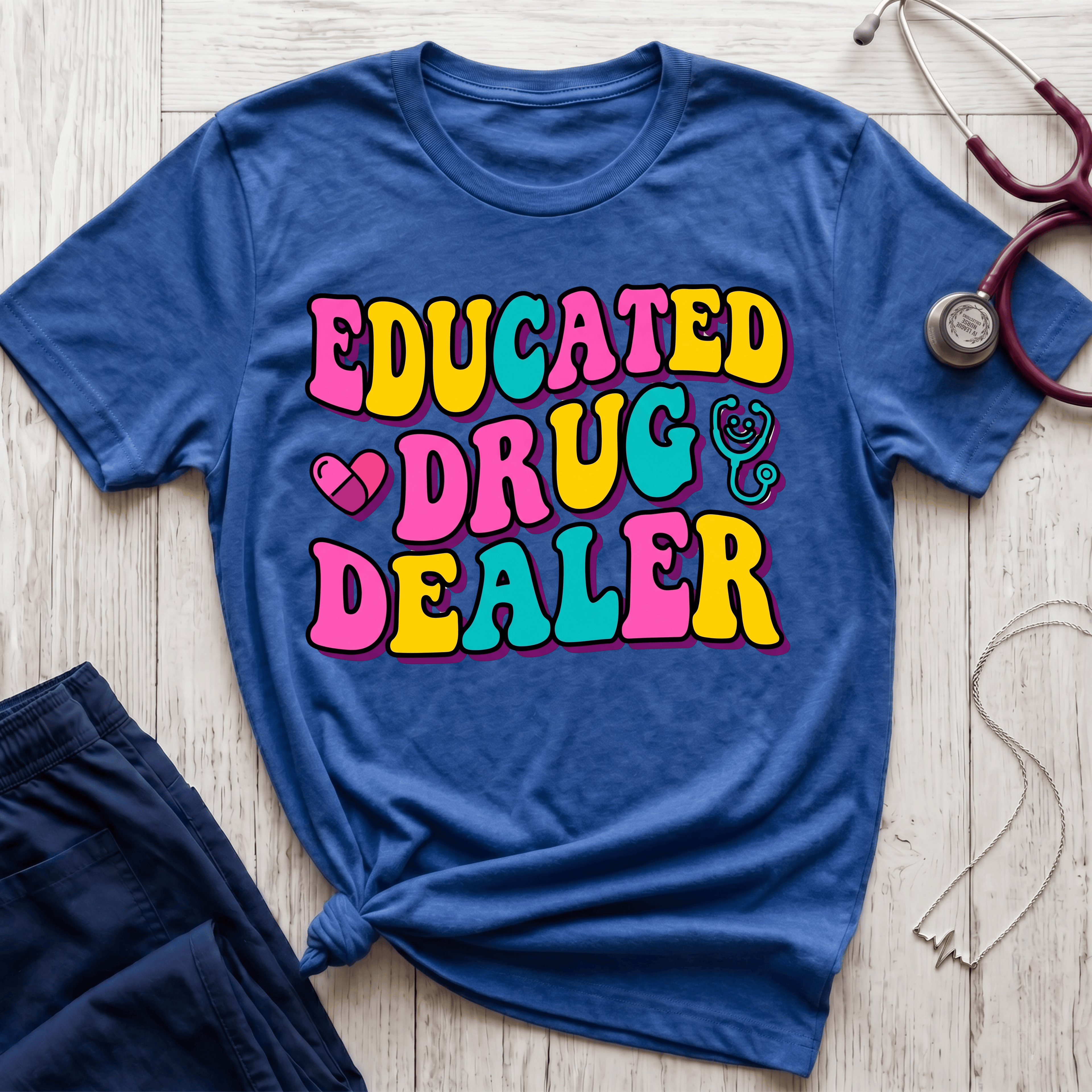 Educated Drug Dealer Bubble T-Shirt