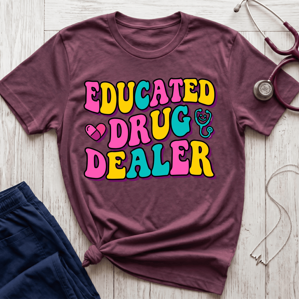 Educated Drug Dealer Bubble T-Shirt