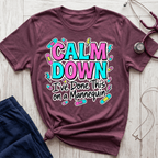 Calm Down Pink and Blue T-Shirt