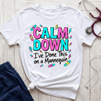 Calm Down Pink and Blue T-Shirt