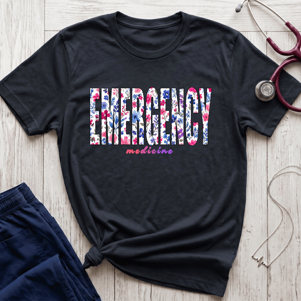 Emergency Medicine Floral T-Shirt