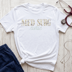 Med Surg Nurse Floral T-Shirt