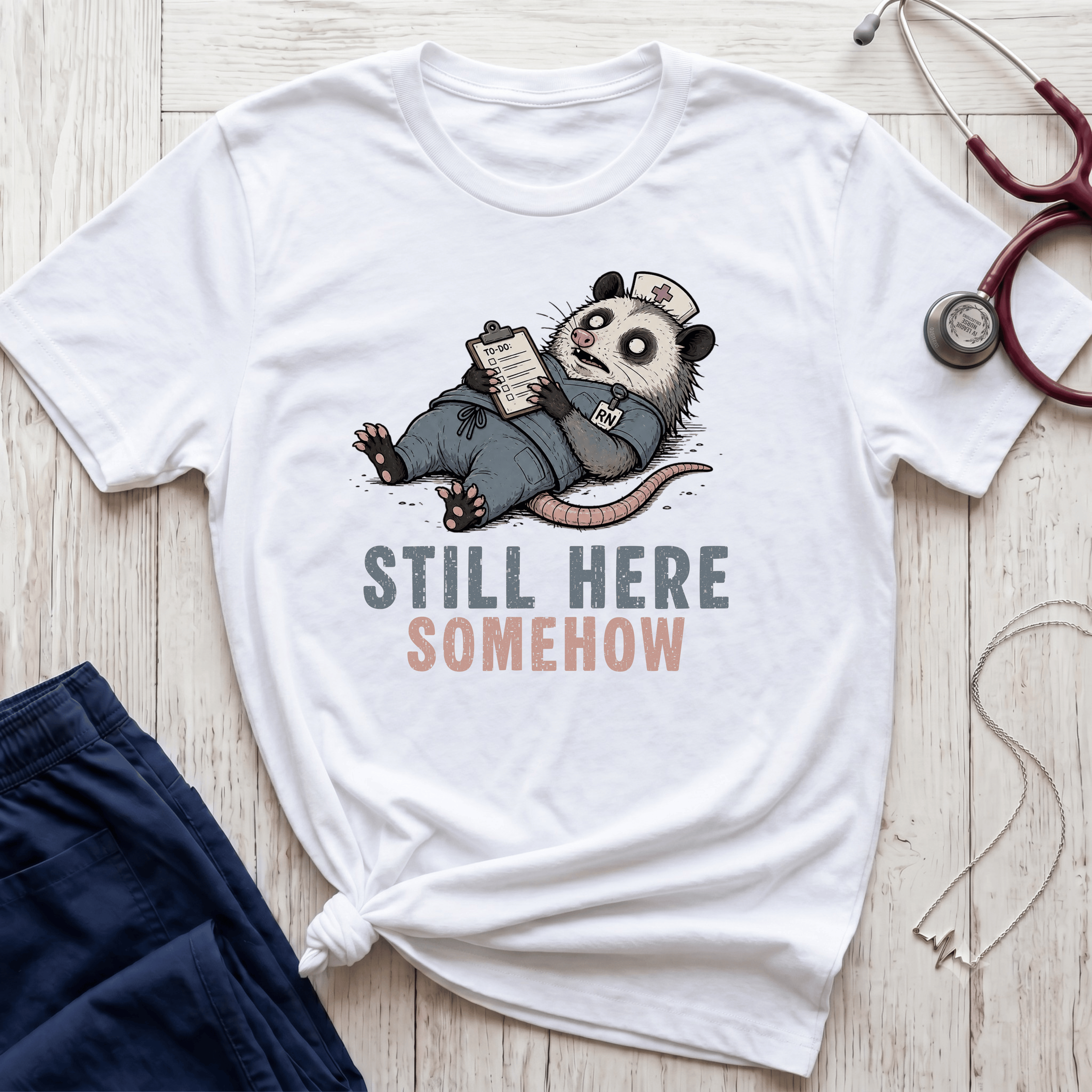 Still Here Opossum T-Shirt