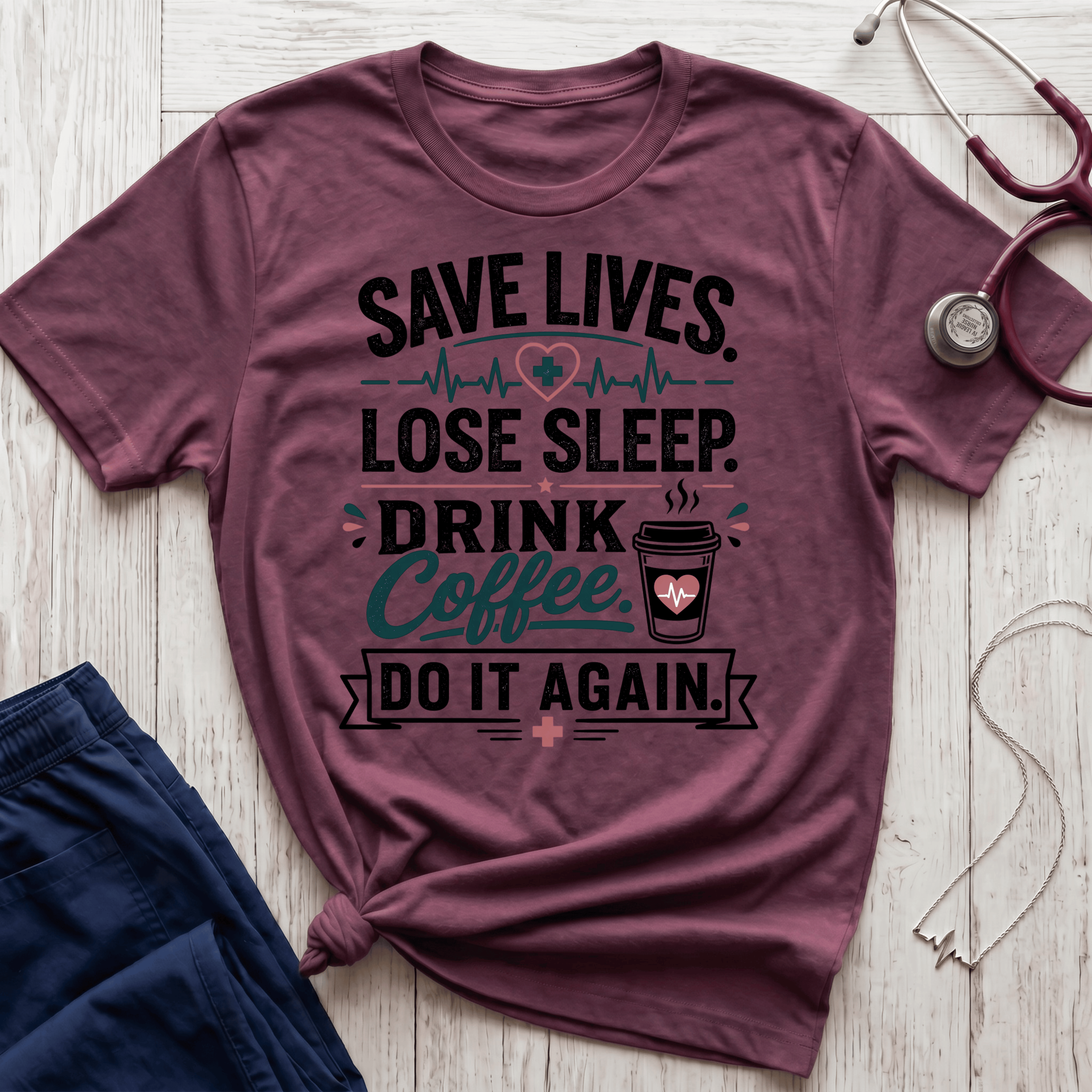 Save Lives Lose Sleep T-Shirt
