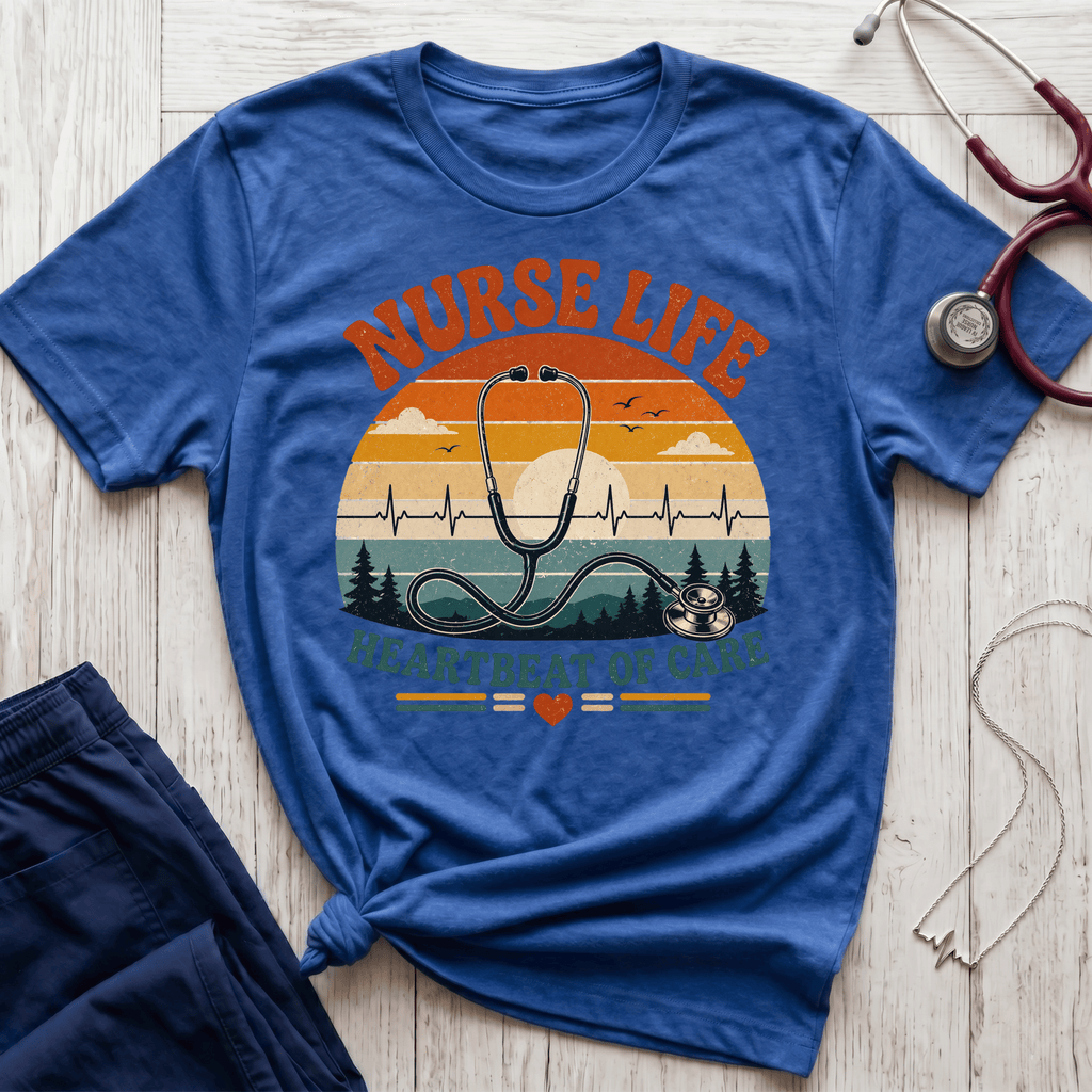 Nurse Life Vintage Sunset T-Shirt