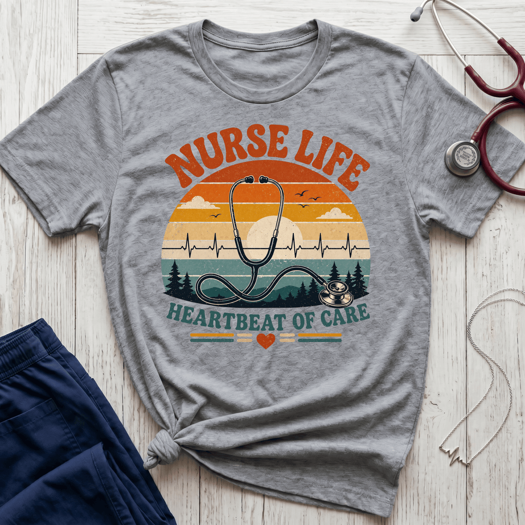 Nurse Life Vintage Sunset T-Shirt