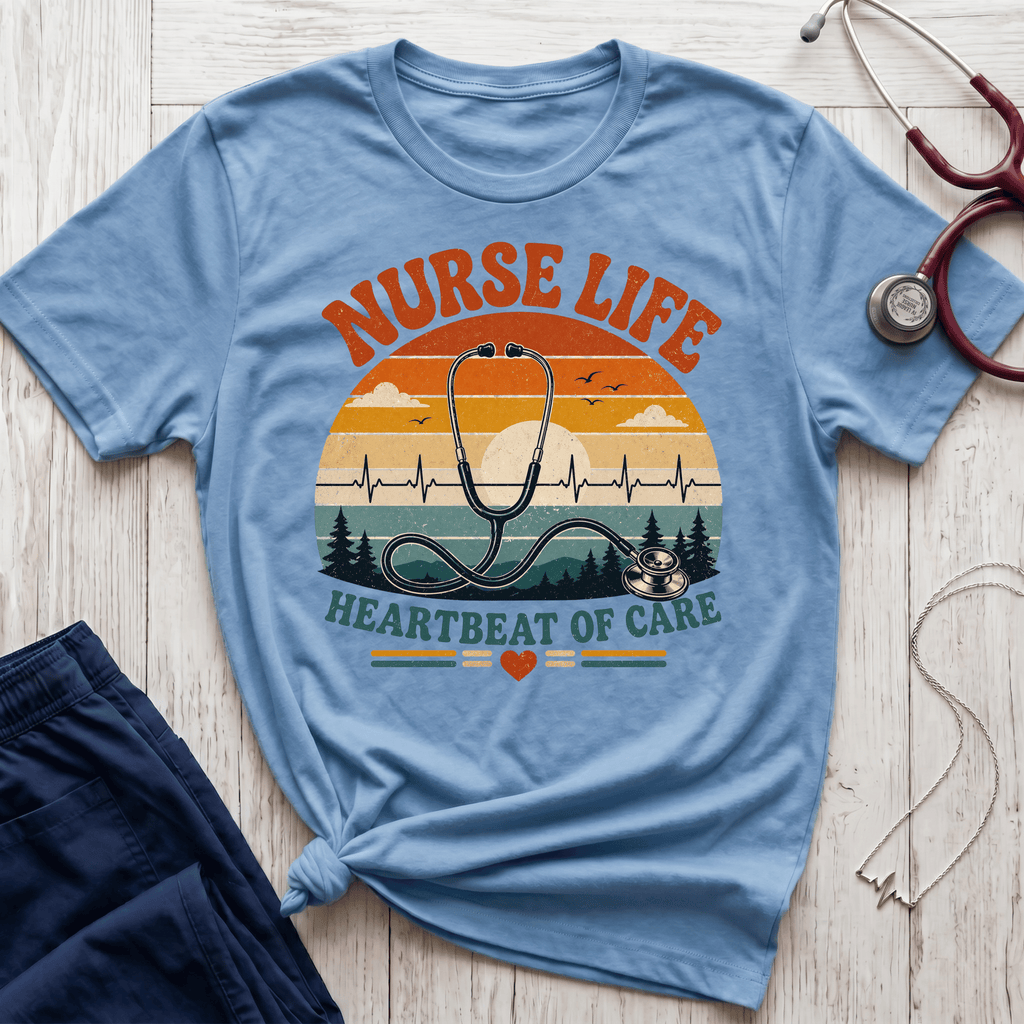 Nurse Life Vintage Sunset T-Shirt