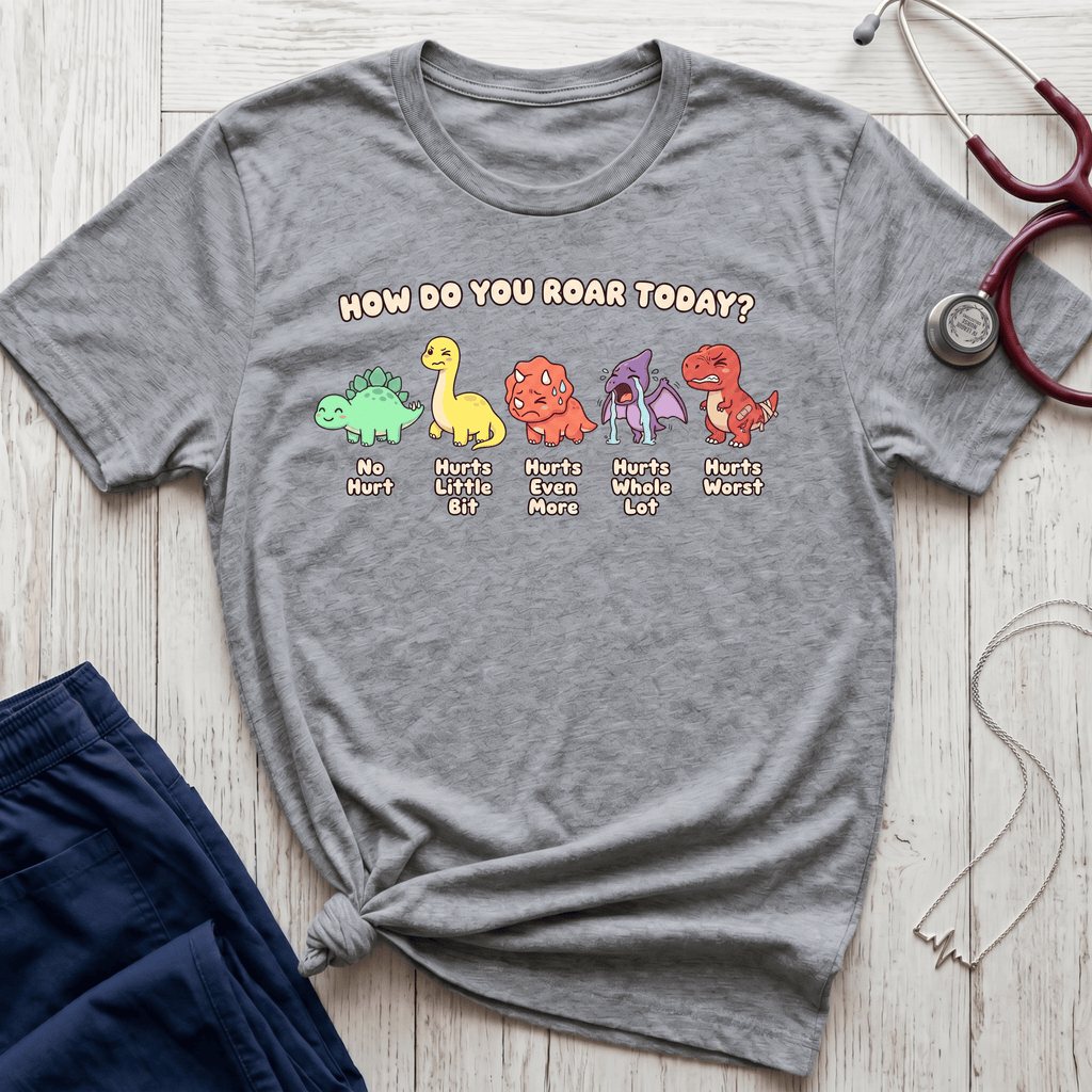Dinosaur Pain Scale T-Shirt