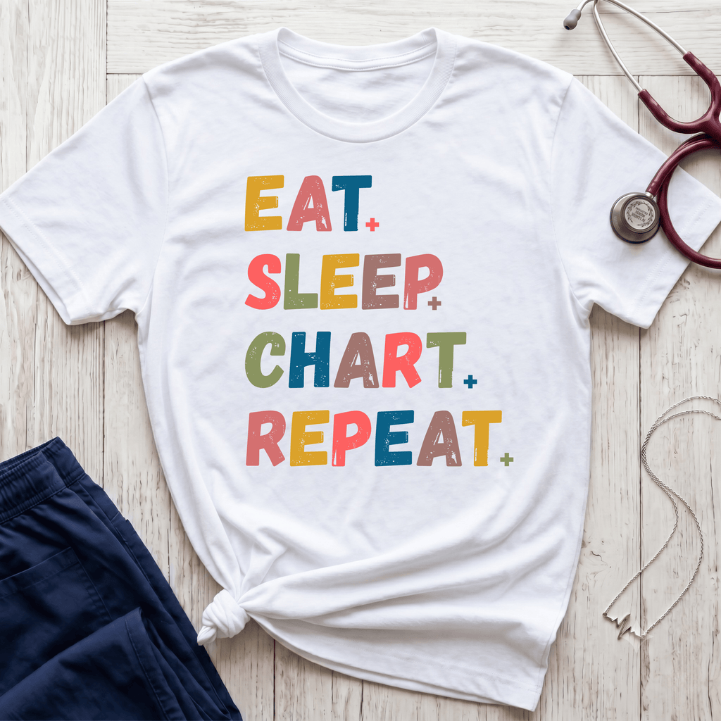 Eat Sleep Chart Repeat T-Shirt