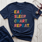 Eat Sleep Chart Repeat T-Shirt