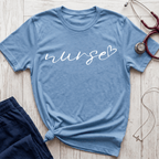 Nurse Script in White T-Shirt