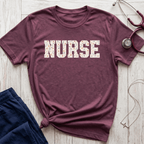 Varsity Floral Nurse T-Shirt