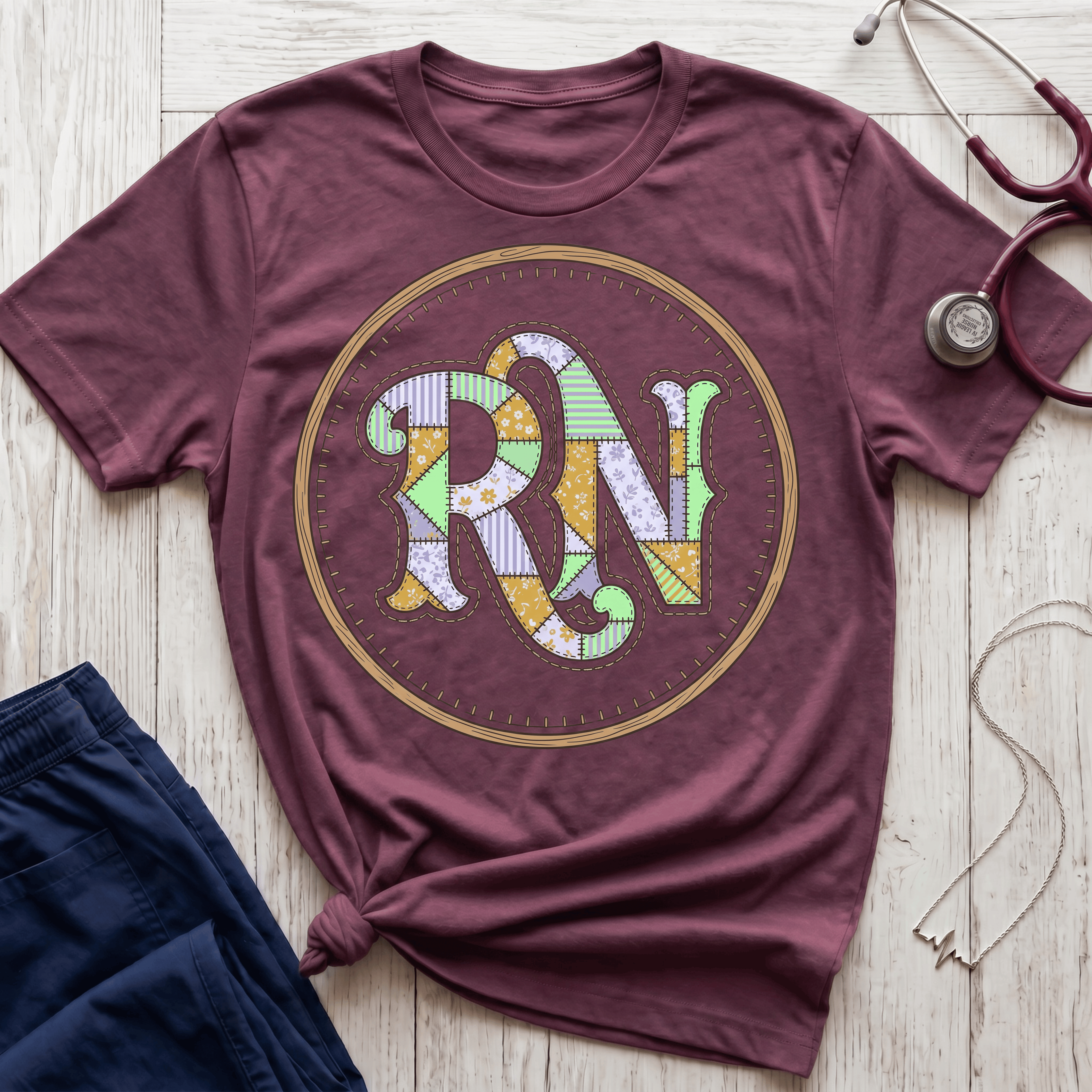 Embroidery Hoop Nurse T-Shirt