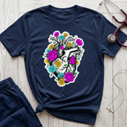 Bright Floral Heart T-Shirt