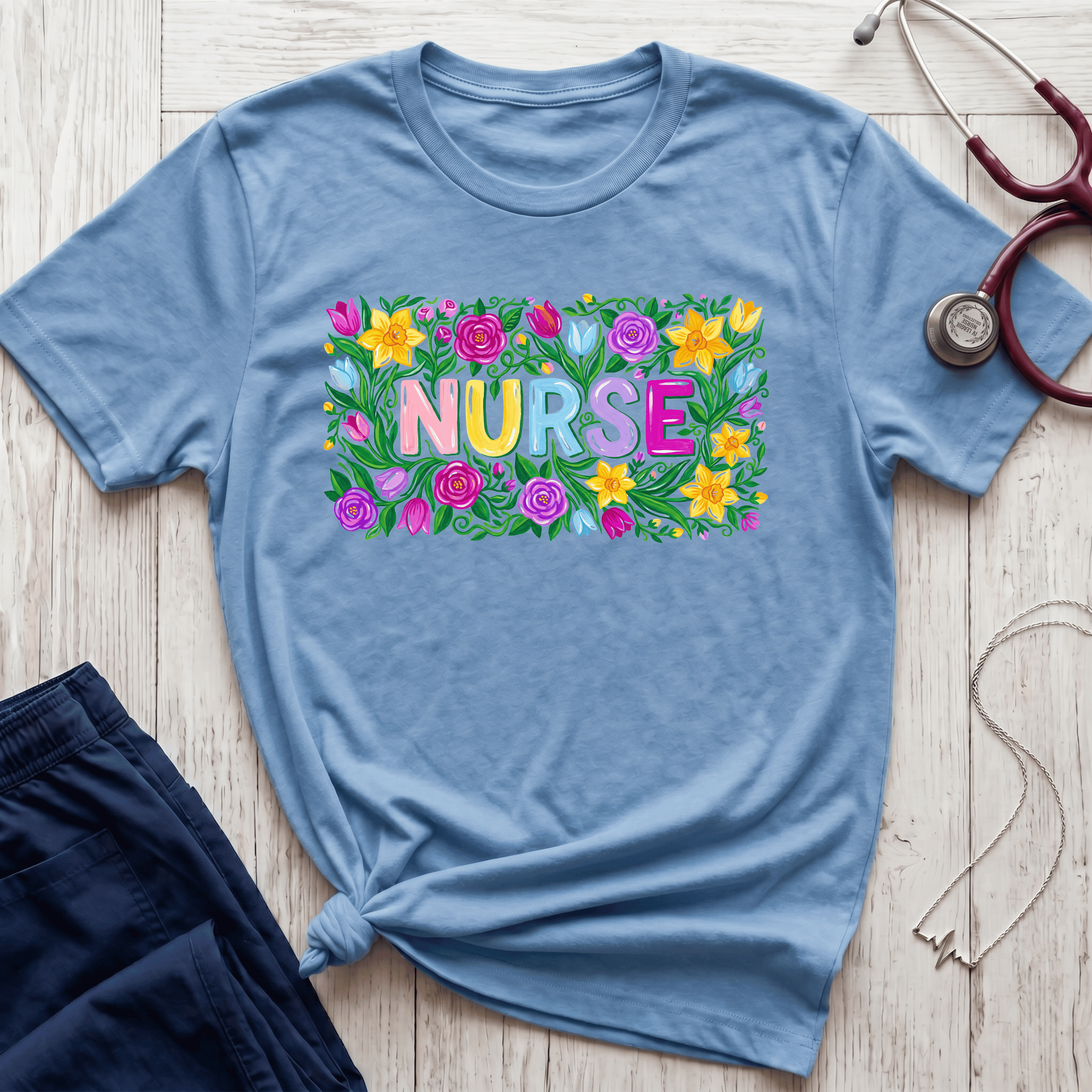 Nurse Flowers T-Shirt