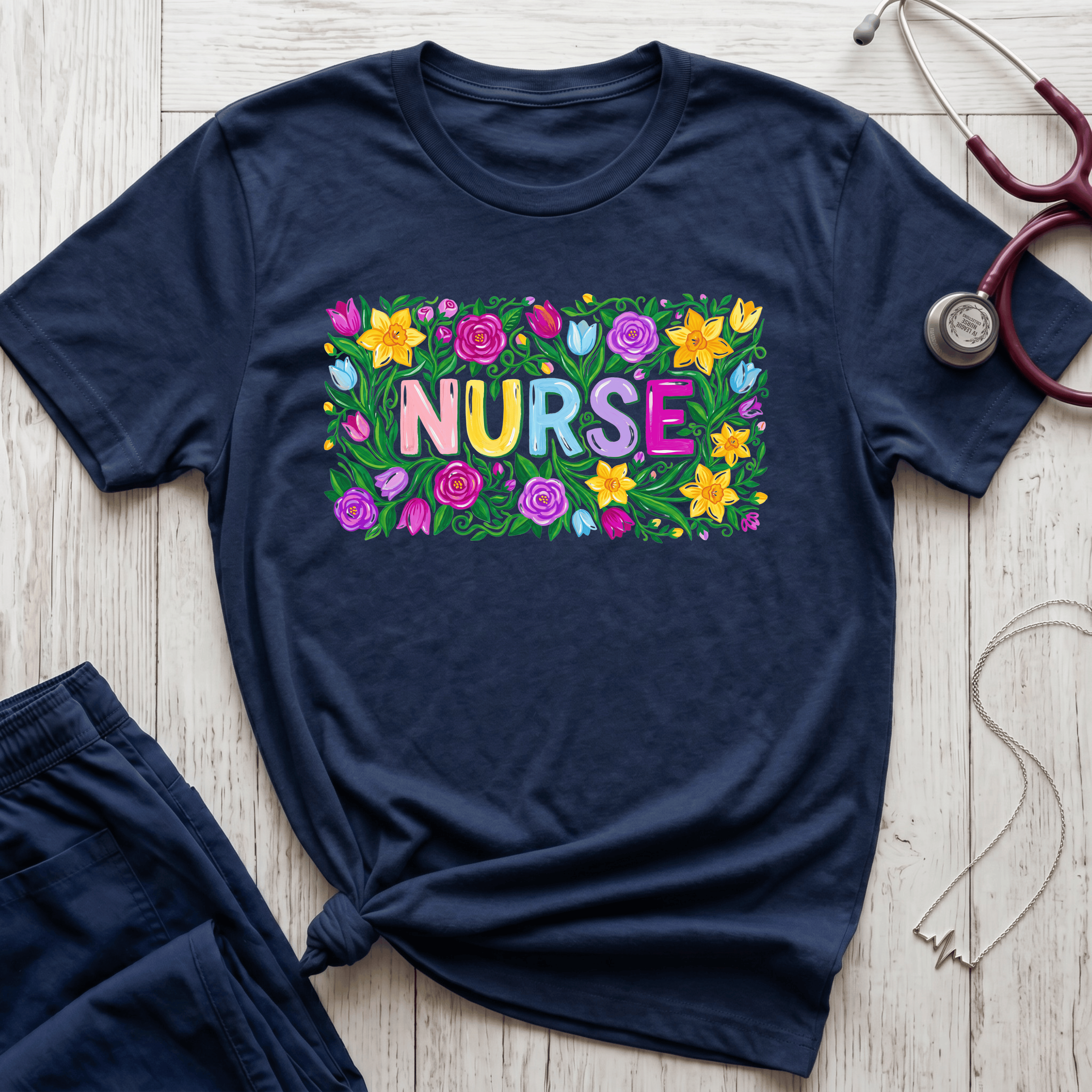 Nurse Flowers T-Shirt