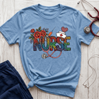 Fun Rainbow Cheetah Nurse T-Shirt