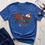 Fun Rainbow Cheetah Nurse T-Shirt