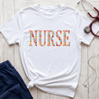 Ladybug Floral Nurse T-Shirt