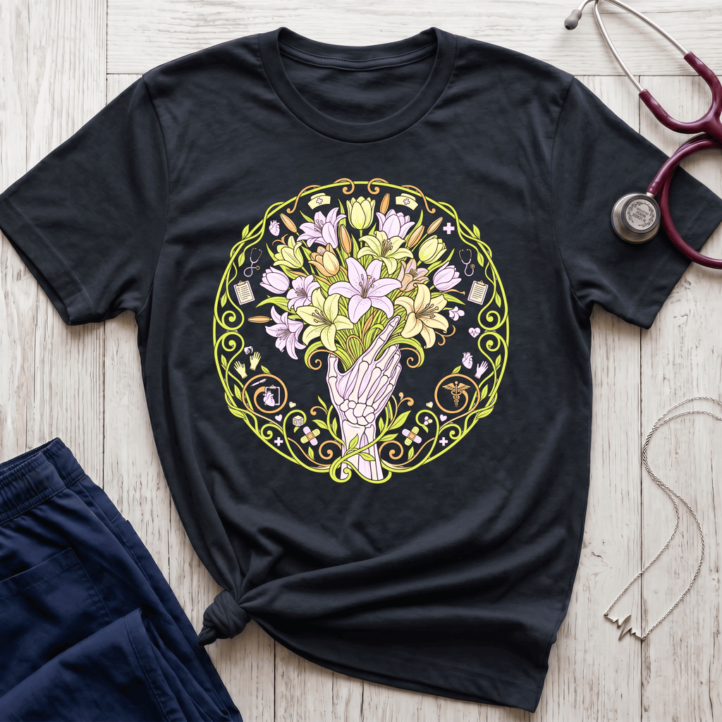 Skeletal Hand Bouquet T-Shirt