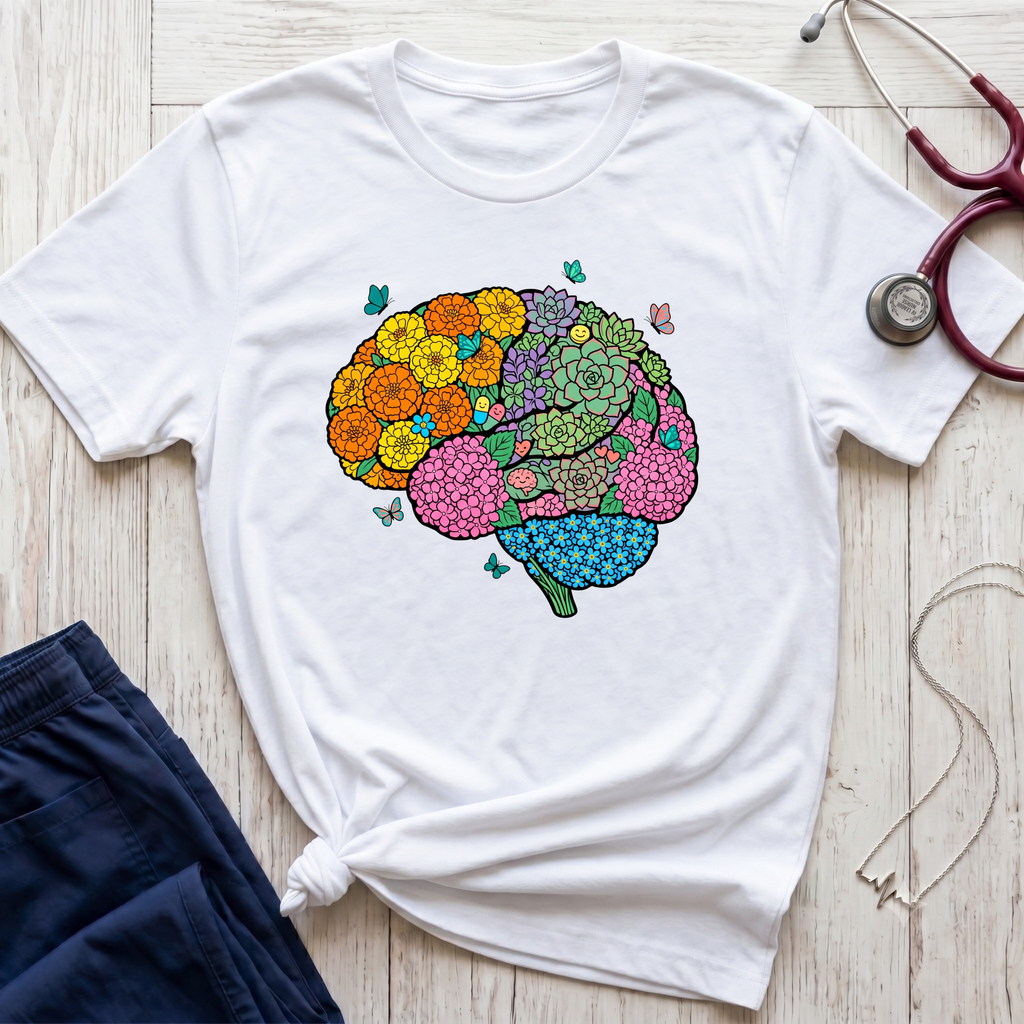 Floral Brain T-Shirt