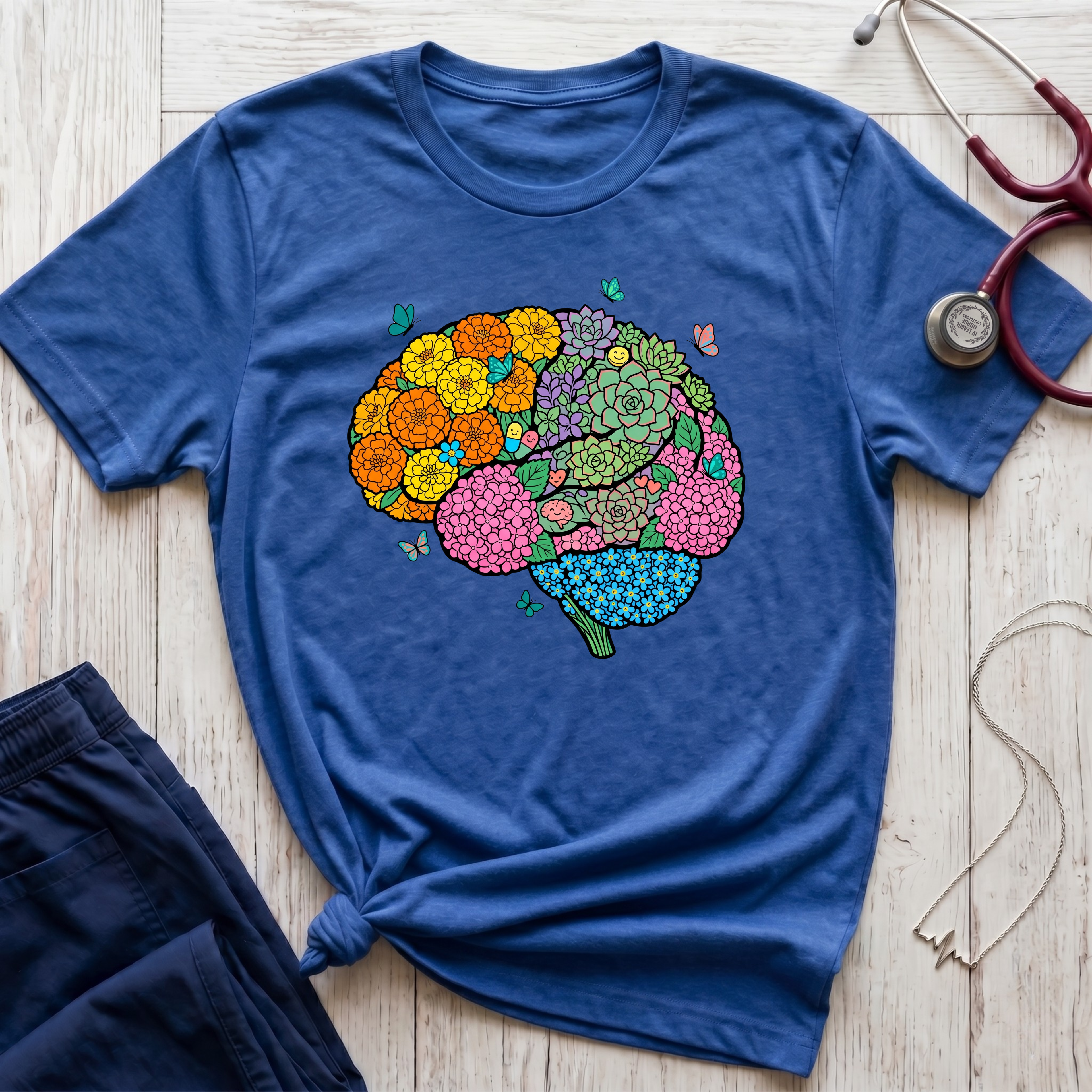 Floral Brain T-Shirt