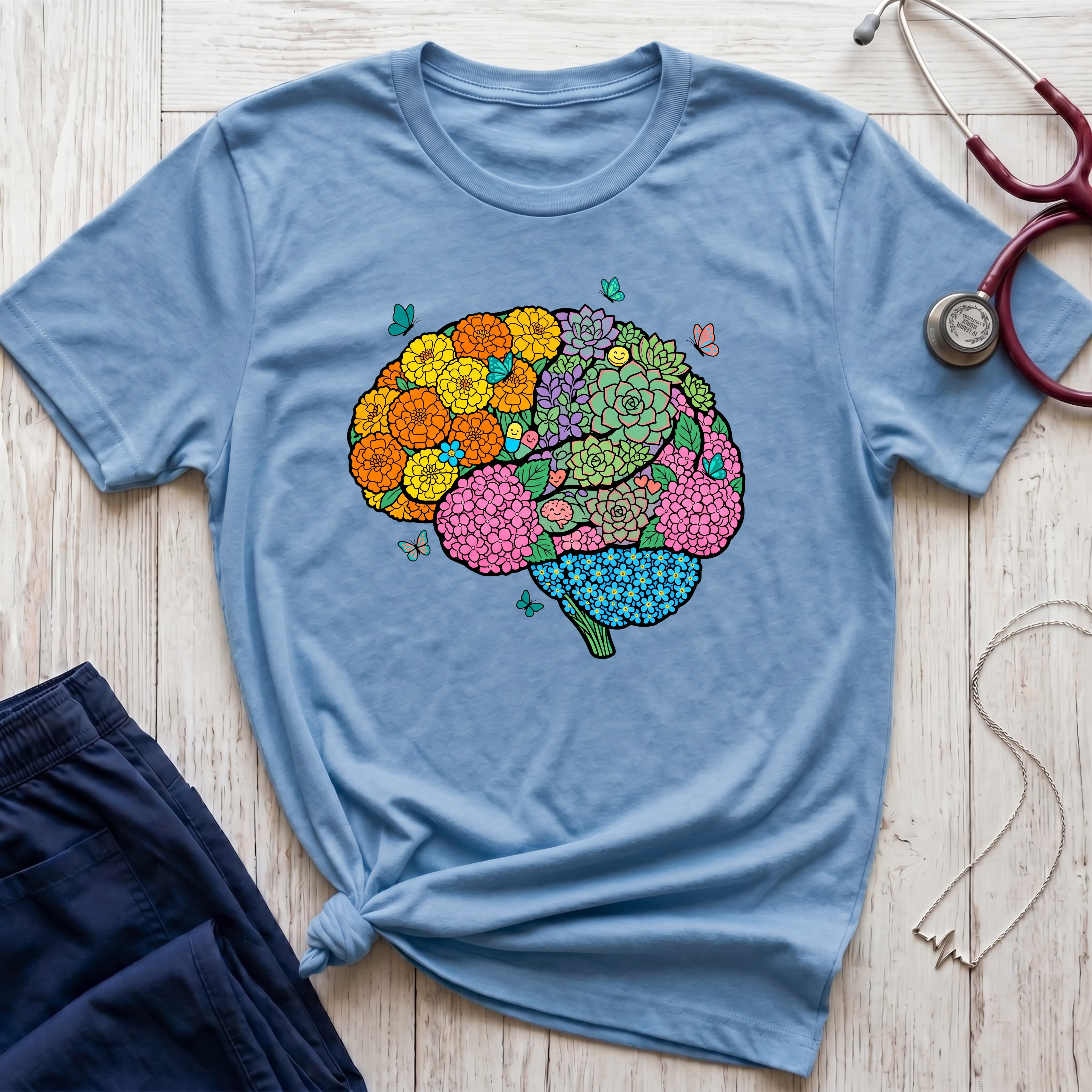 Floral Brain T-Shirt