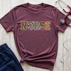 Animal Print Varsity Nurse T-Shirt