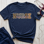 Animal Print Varsity Nurse T-Shirt